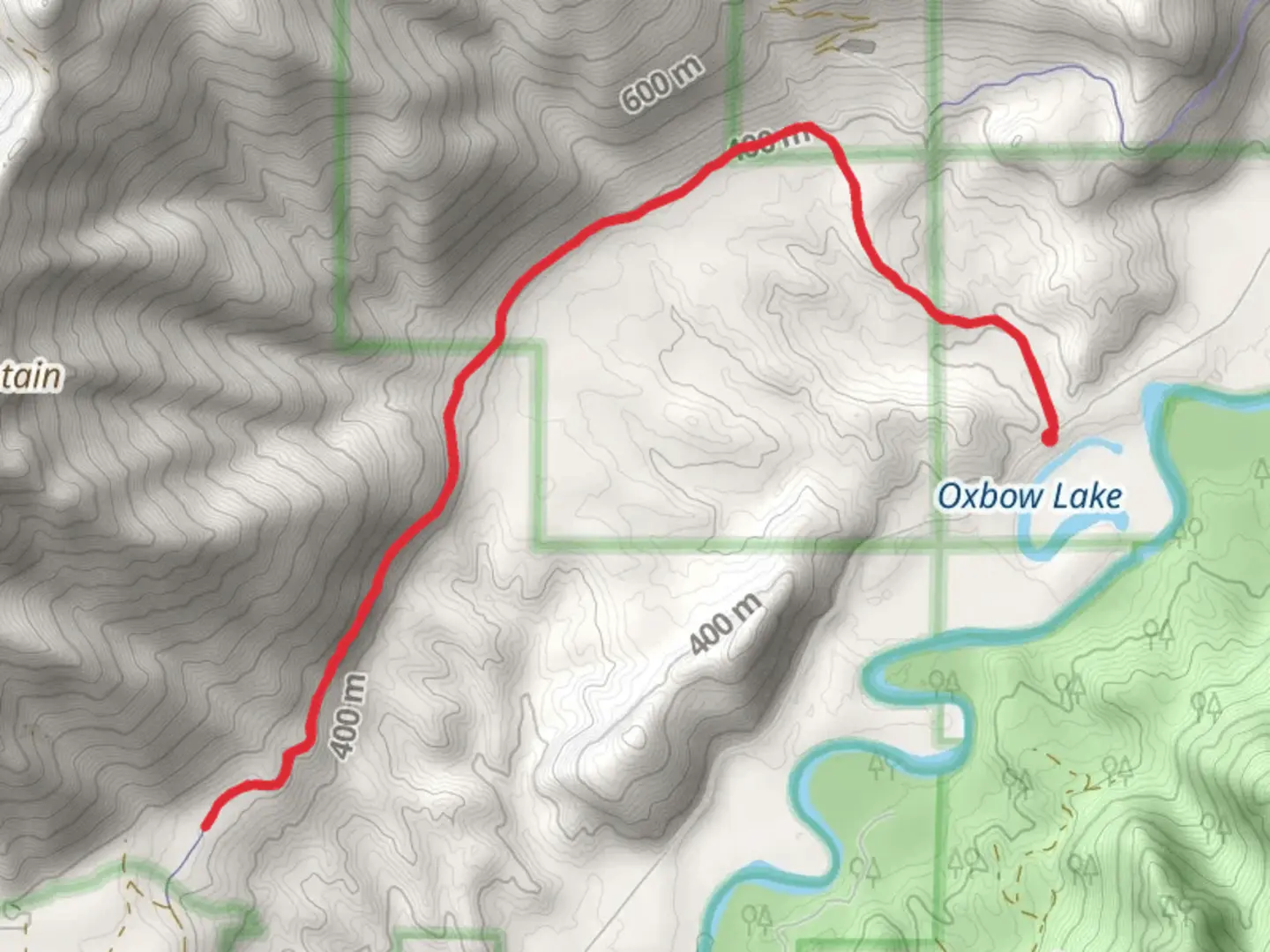 An image depicting the trail CCC Trail from Bessemer Road and its surrounding area.
