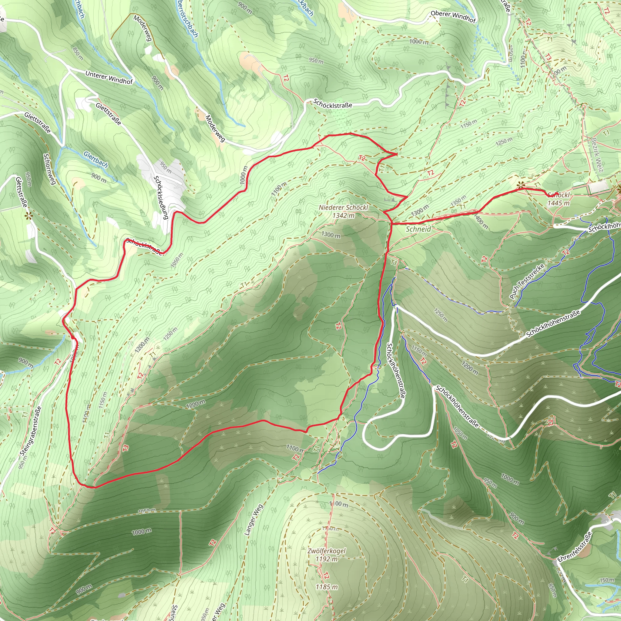 R15 Niederschöcklweg mobile static map