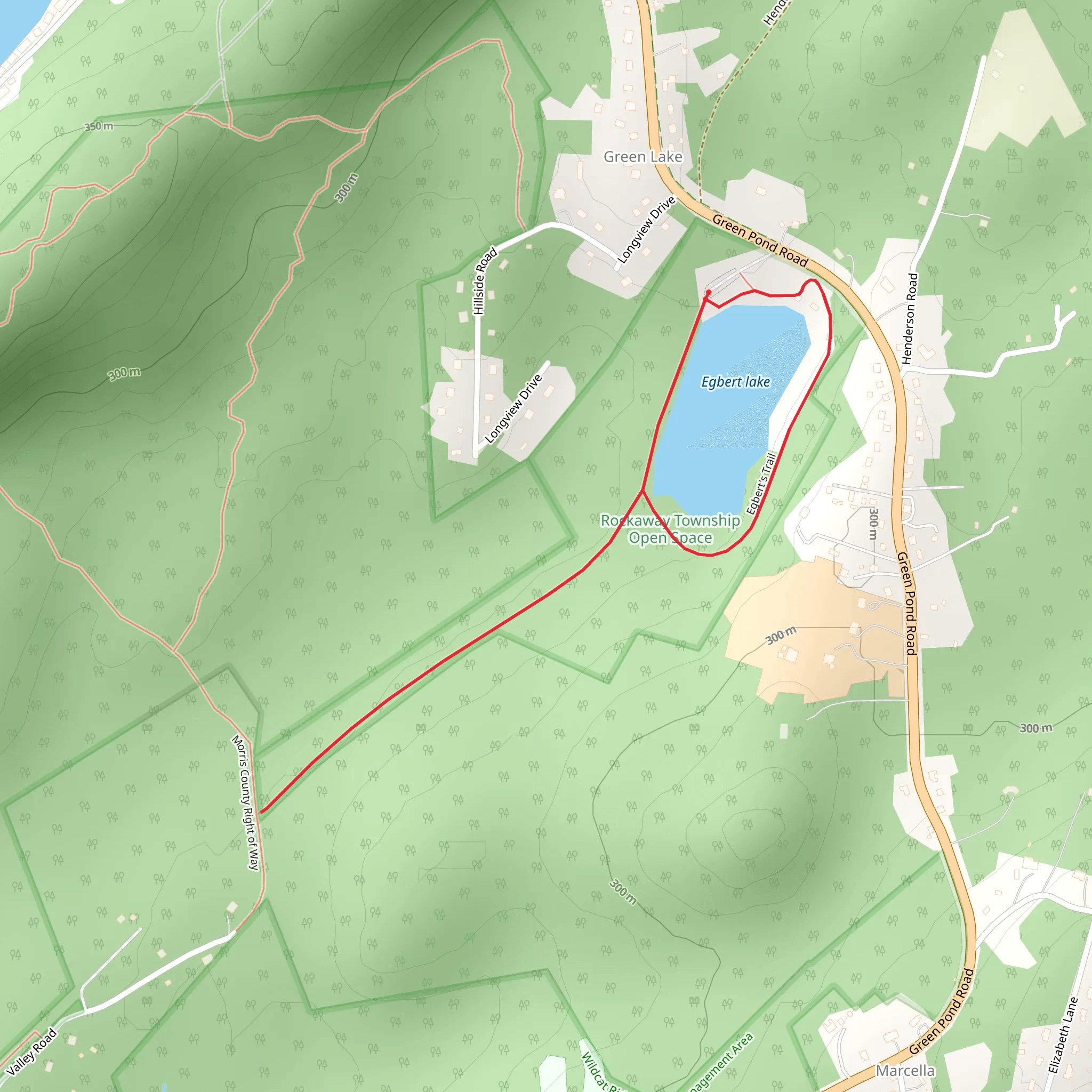 Egbert's Lake Trail mobile static map