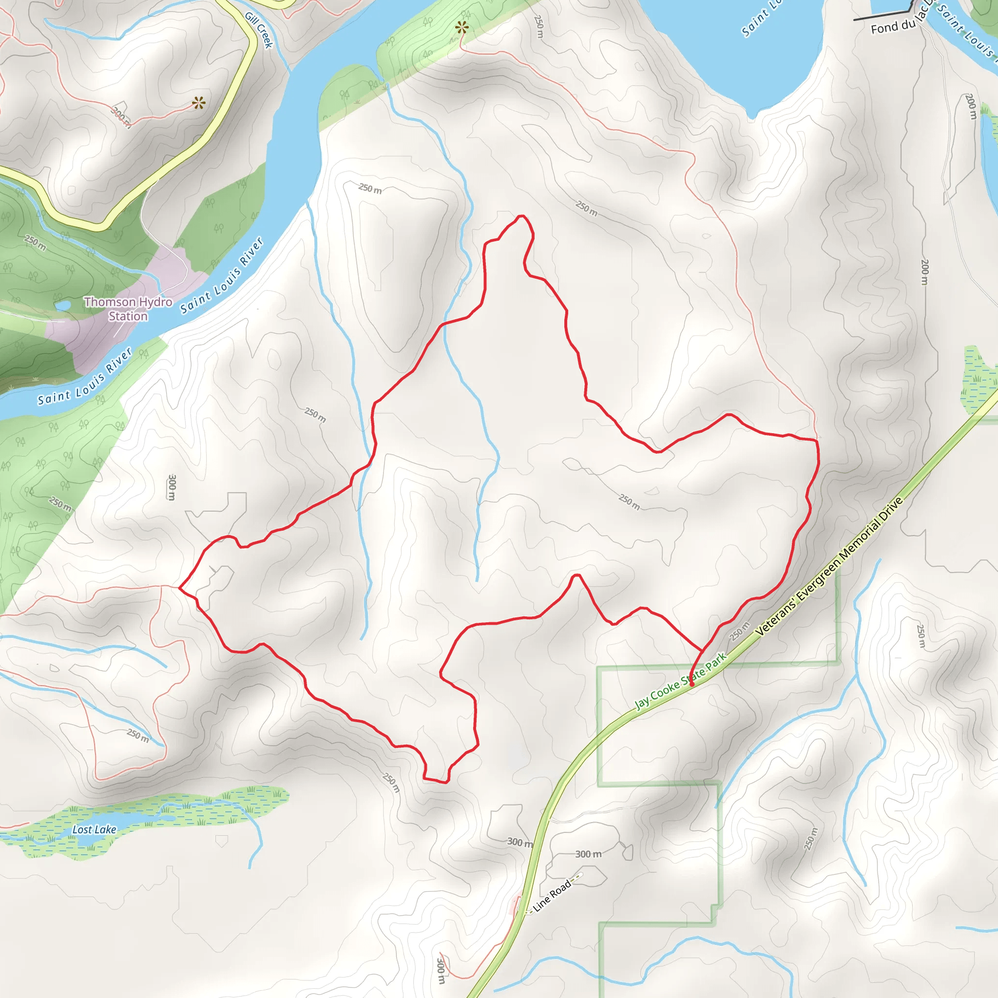 Spruce Loop Trail mobile static map