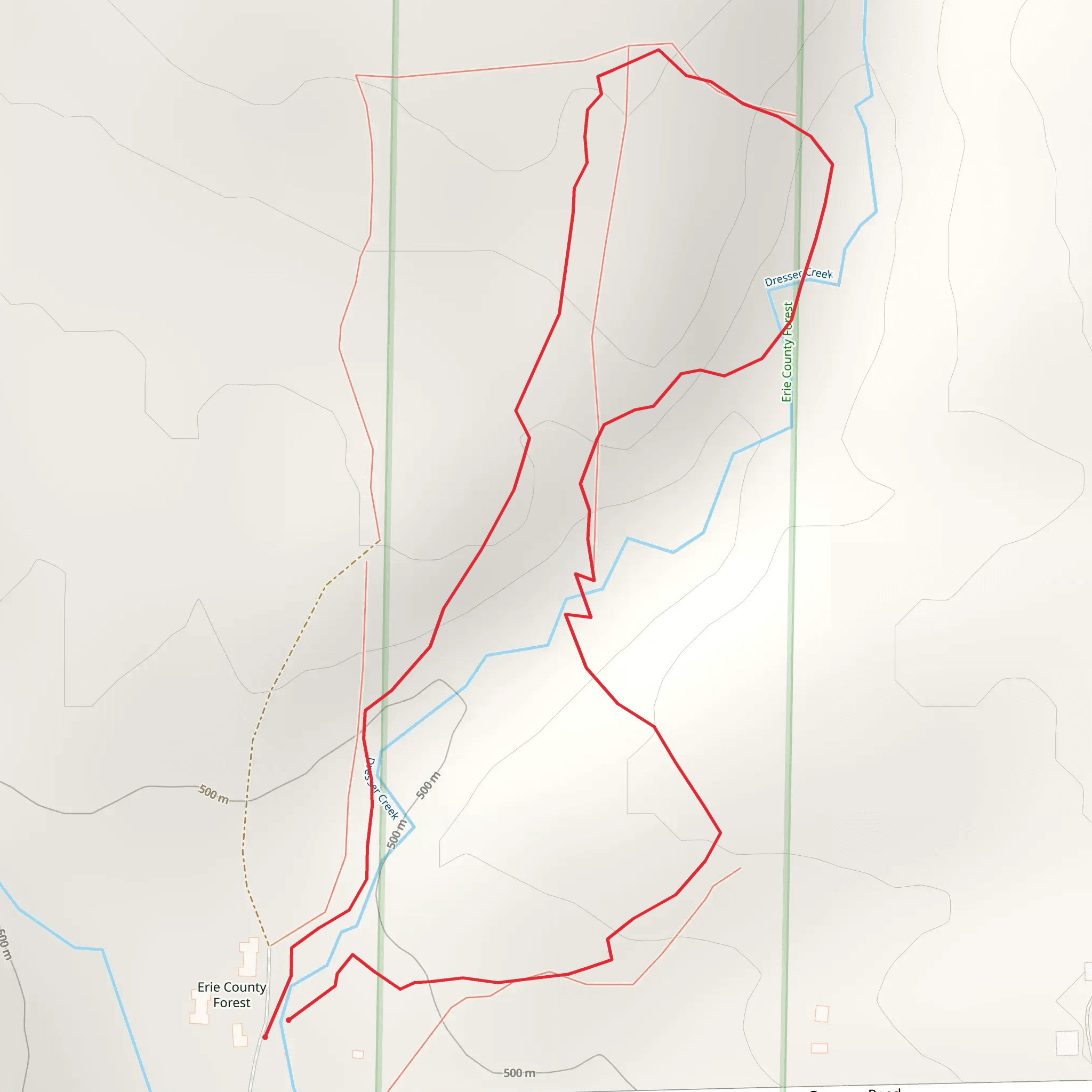 Genesee Road Loop mobile static map