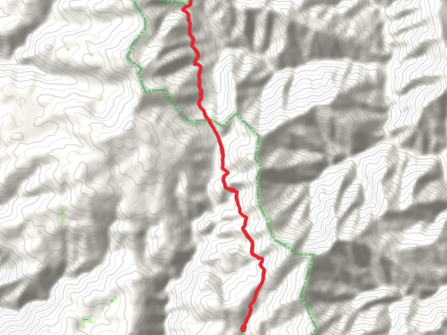An image depicting the trail Lipps Camp Trail via Horse Ridge Trail and its surrounding area.