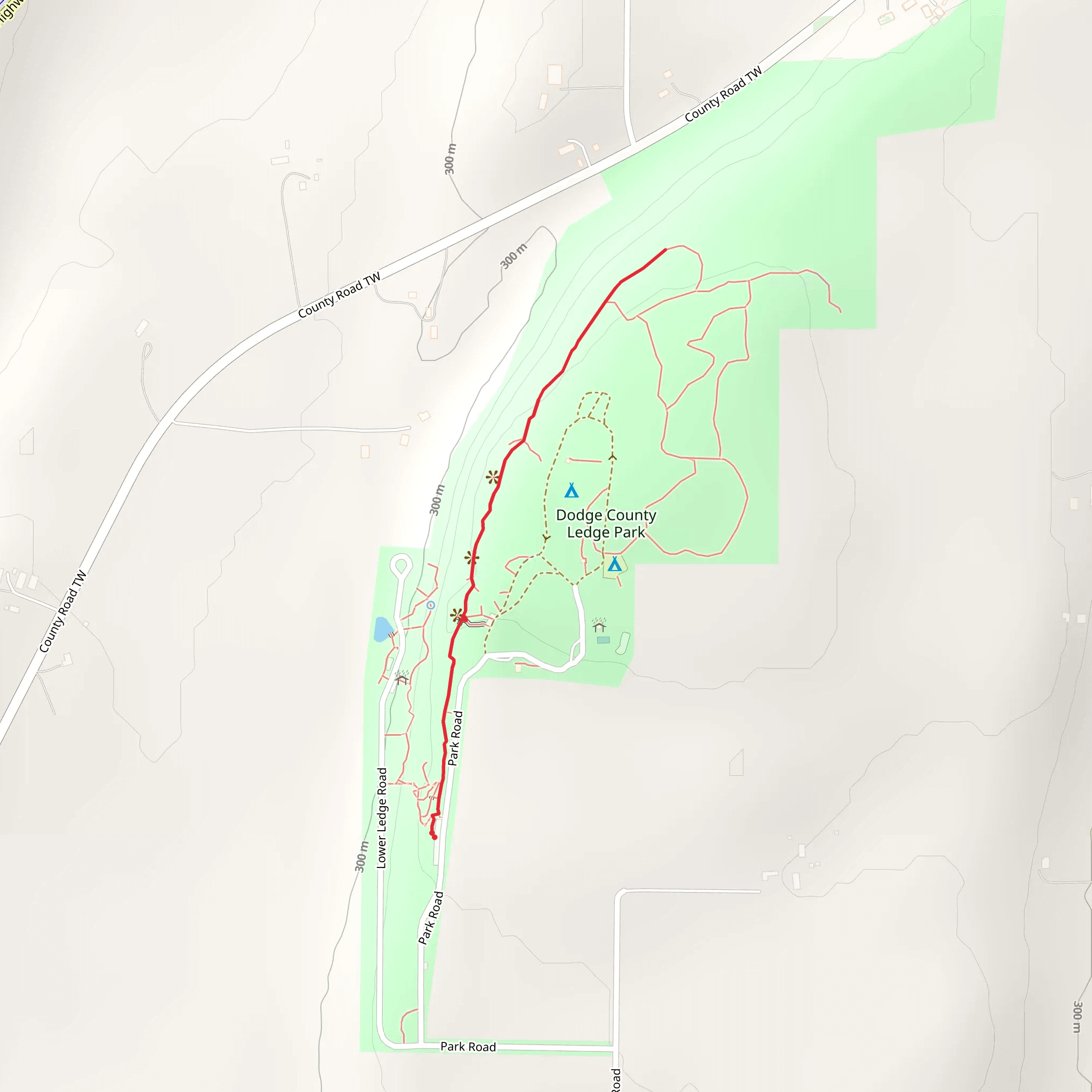 Dodge County Ledge Park mobile static map