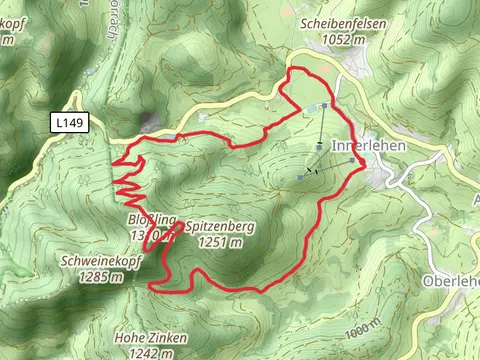 Blößling via Bernau Innerlehen and Wacht Blößling