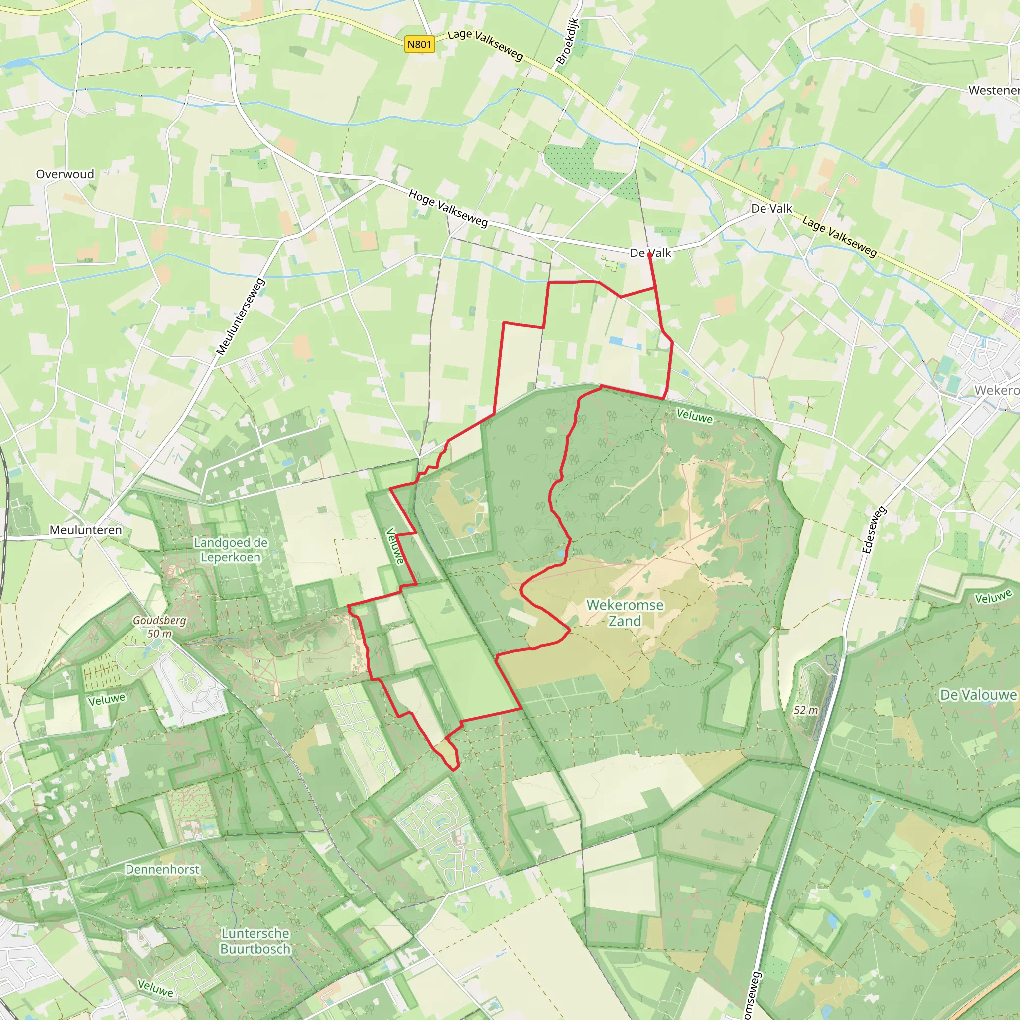 De Keiberg and Zeven Kolken Loop mobile static map