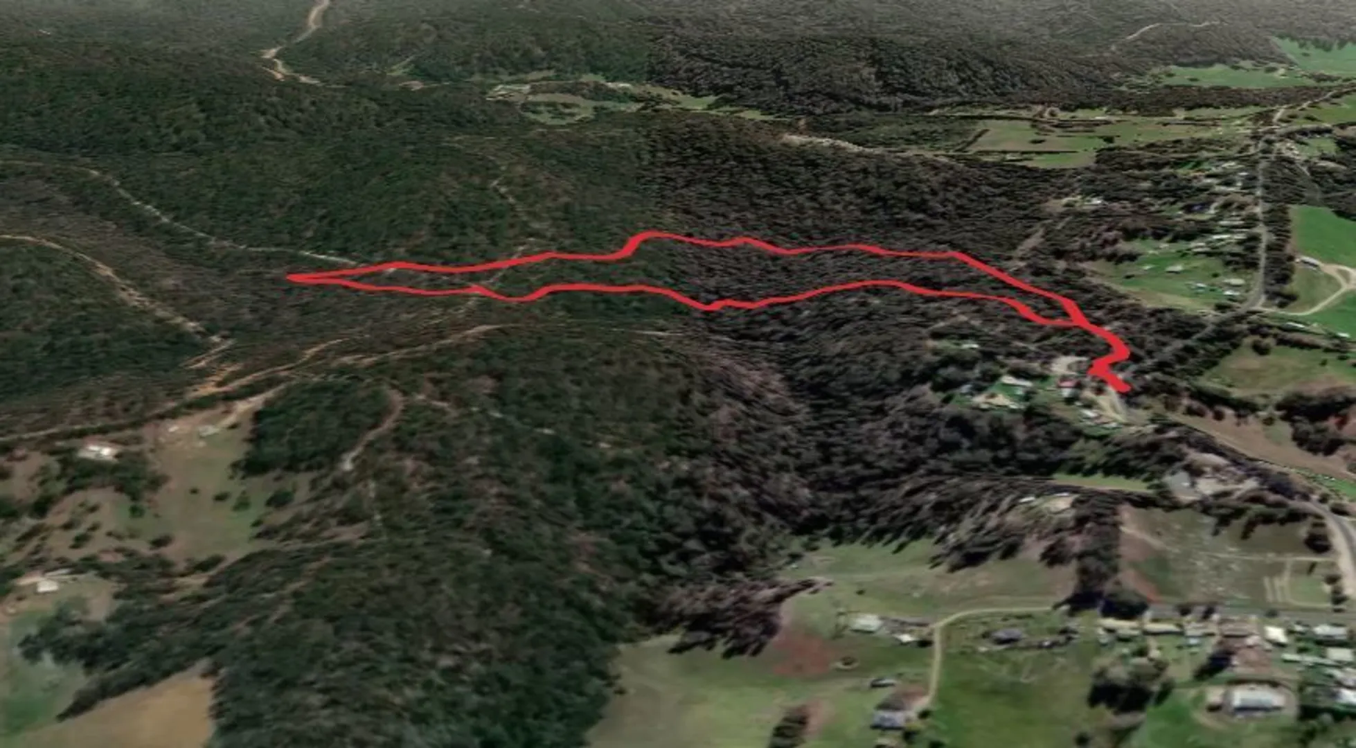 An image depicting the trail Explosive Magazine Circuit Walk and its surrounding area.