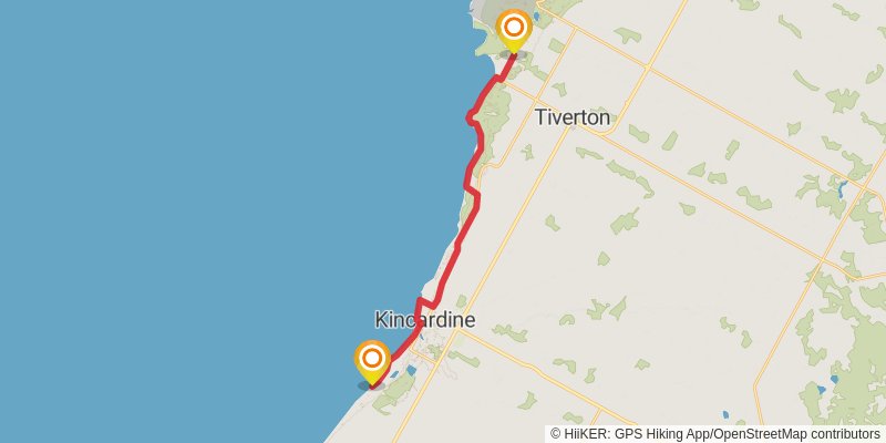 Waterfront Trail stage 75 Map