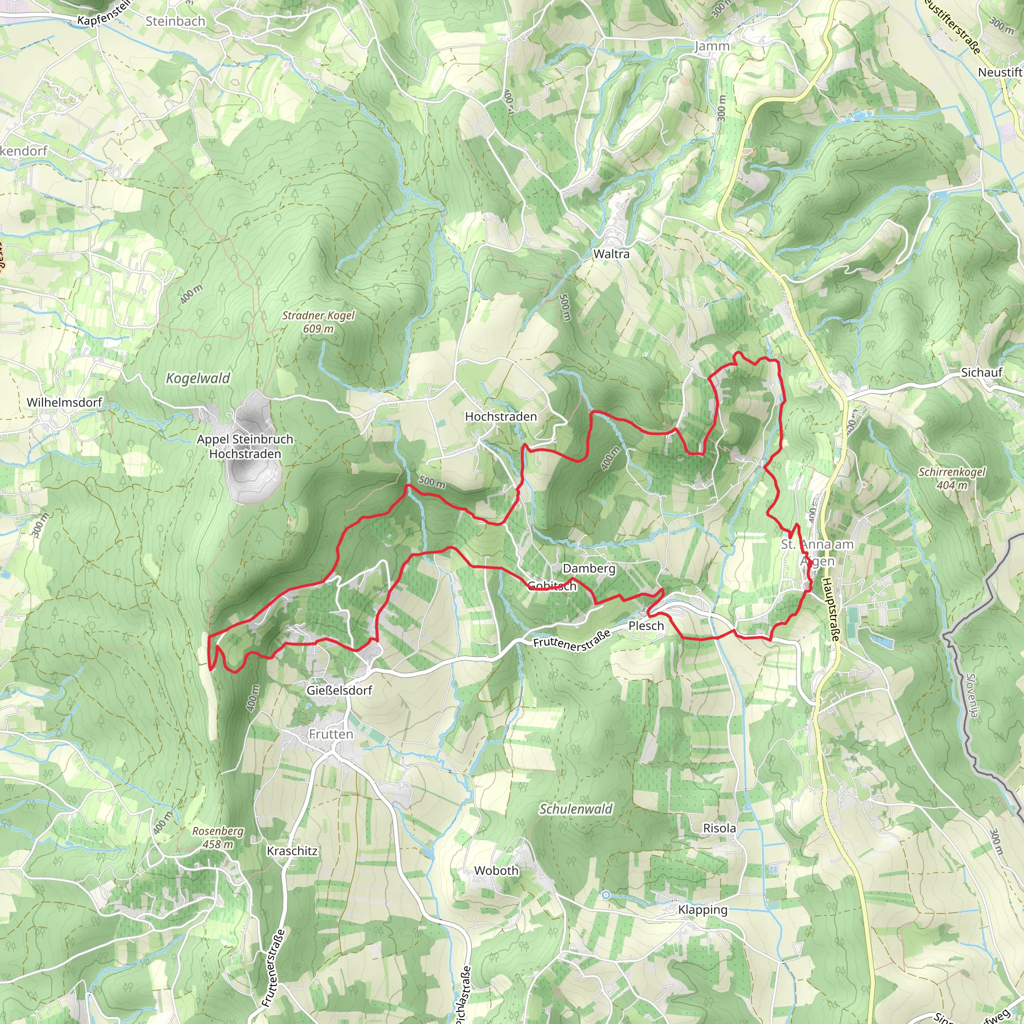 Sankt Anna Am Aigen - Wine Trail mobile static map