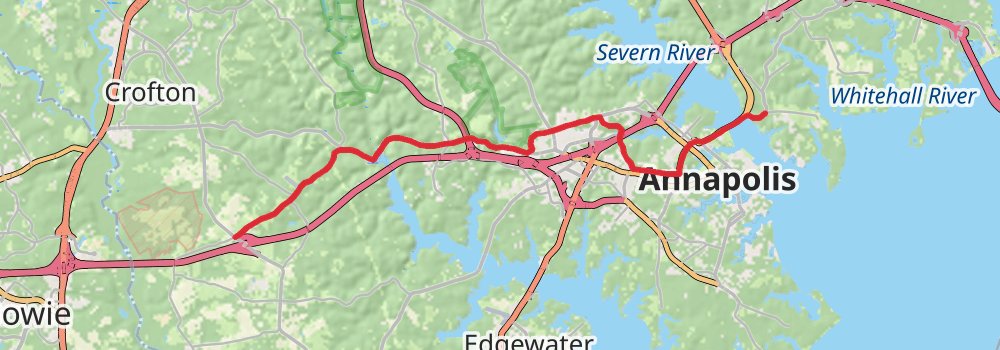 American Discovery Trail - Maryland and Washington DC stage 5 Map