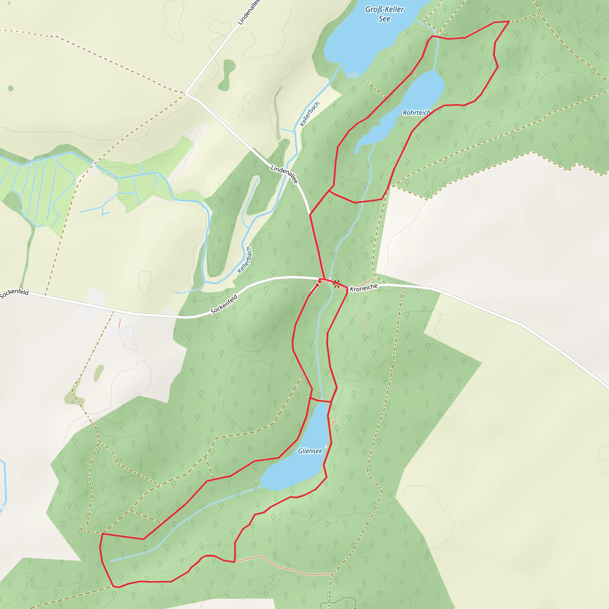 Gliensee and Rohrteich Loop mobile static map