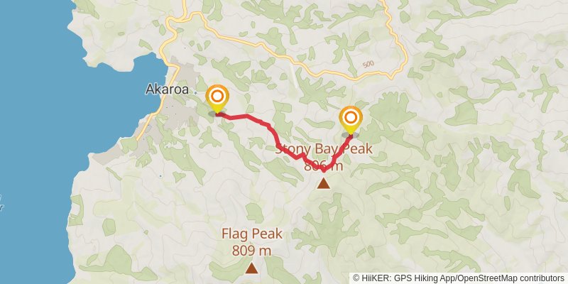 Banks Peninsula Track stage 3 Map