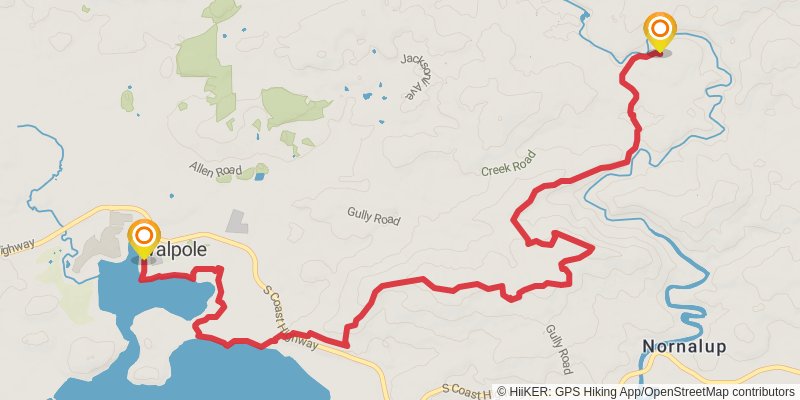 Bibbulmun Track stage 40 Map