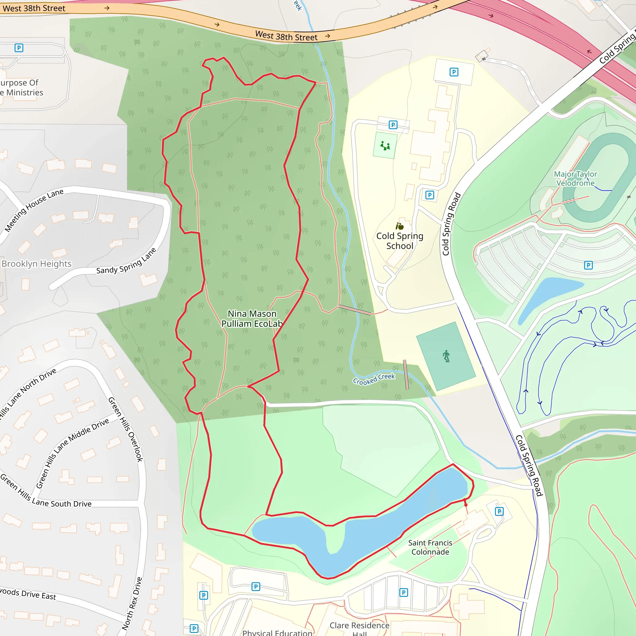Crooked Creek Loop mobile static map