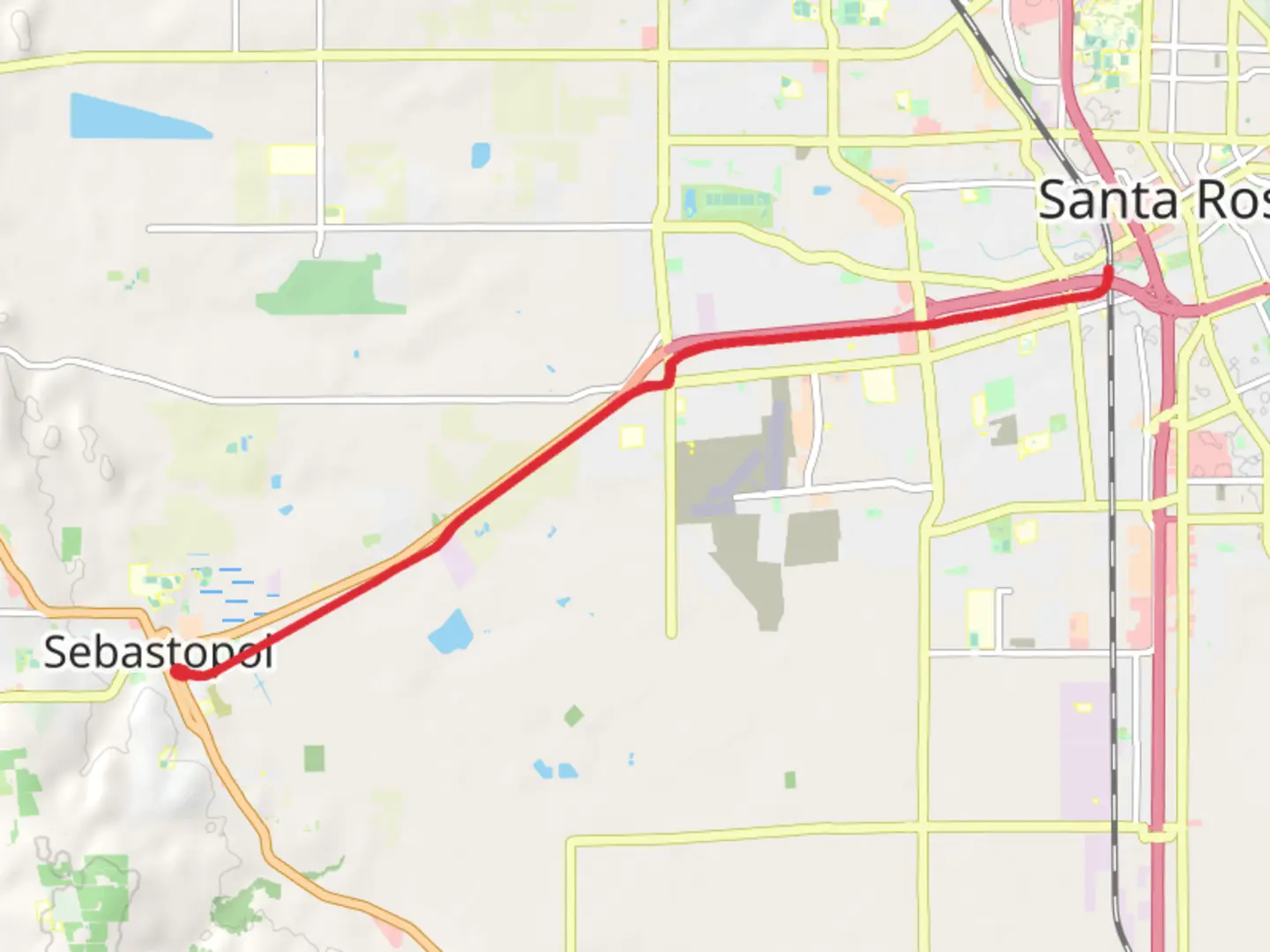 An image depicting the trail Joe Rodota Trail - Sebastopol and its surrounding area.