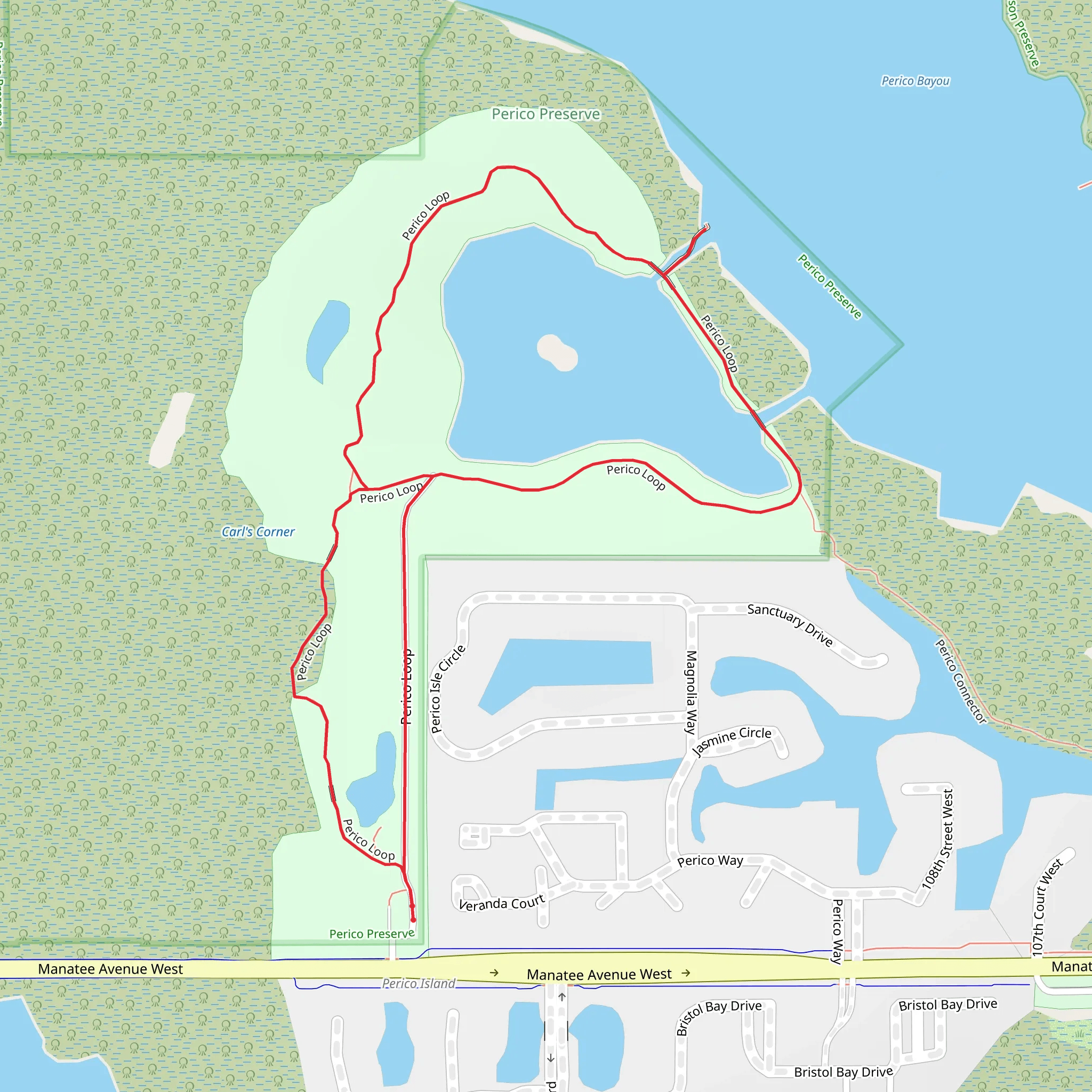 Perico Loop mobile static map