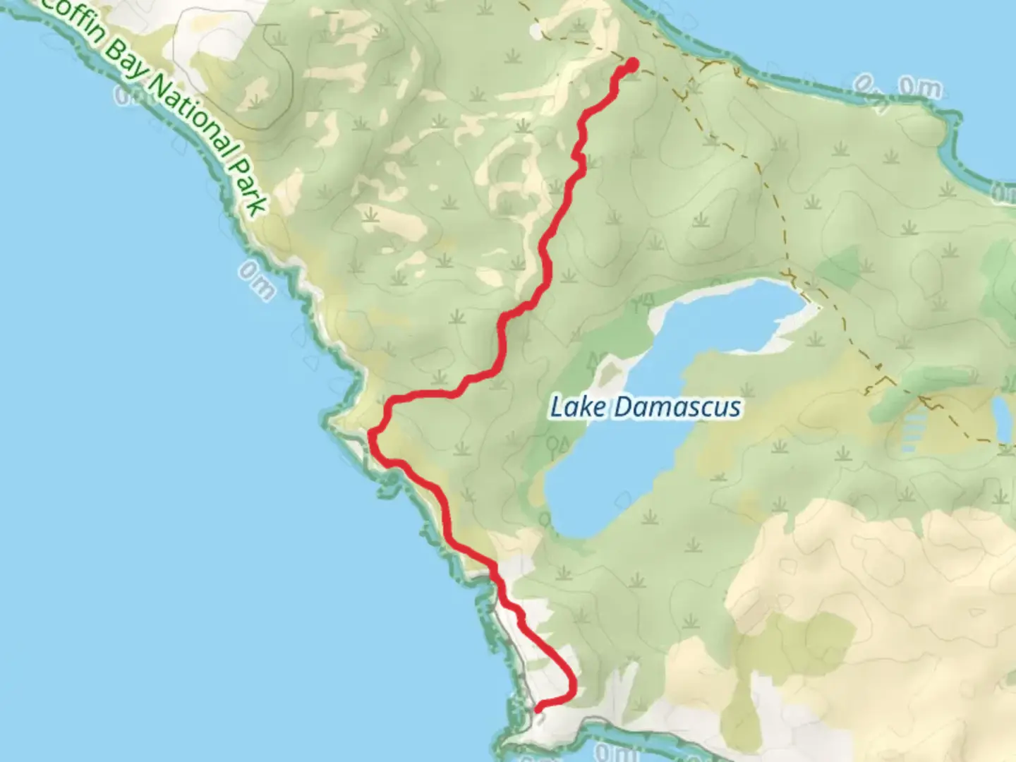 An image depicting the trail Black Rocks Track and its surrounding area.