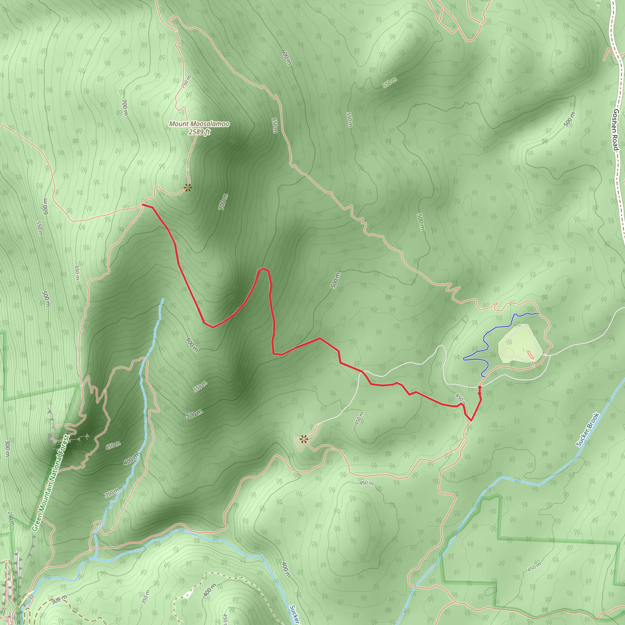 Keewaydin East Trail via North Branch Trail mobile static map