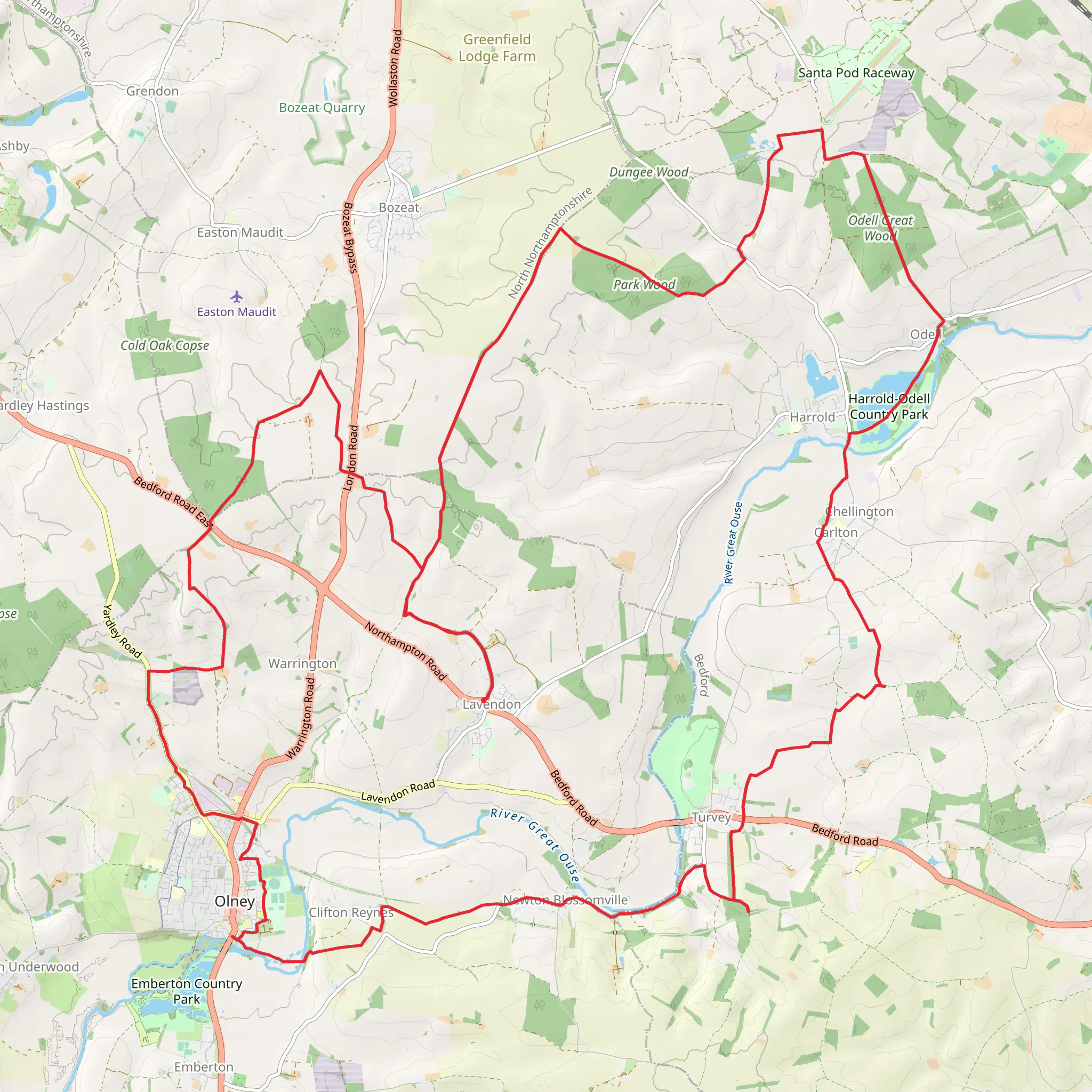 Lavendon 44KM mobile static map