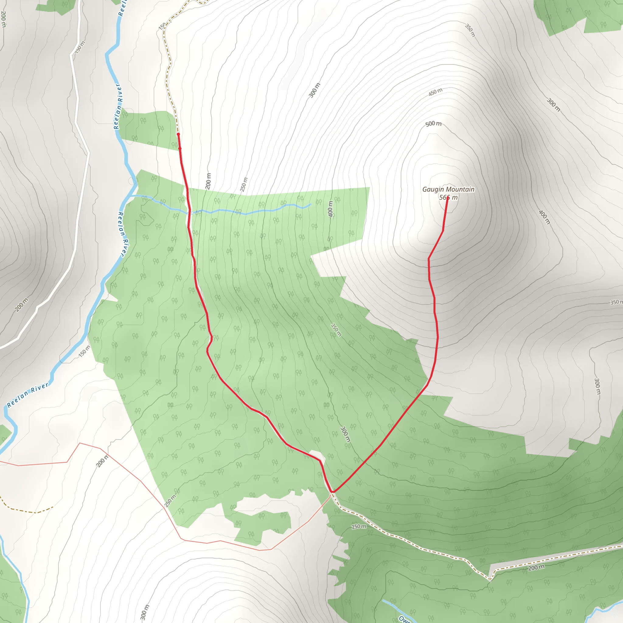 Gaugin Mountain Walk mobile static map