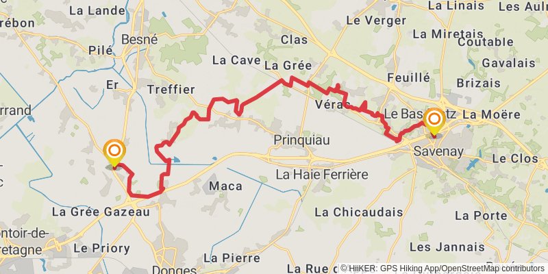 GR 3 - Vallee De La Loire stage 62 Map