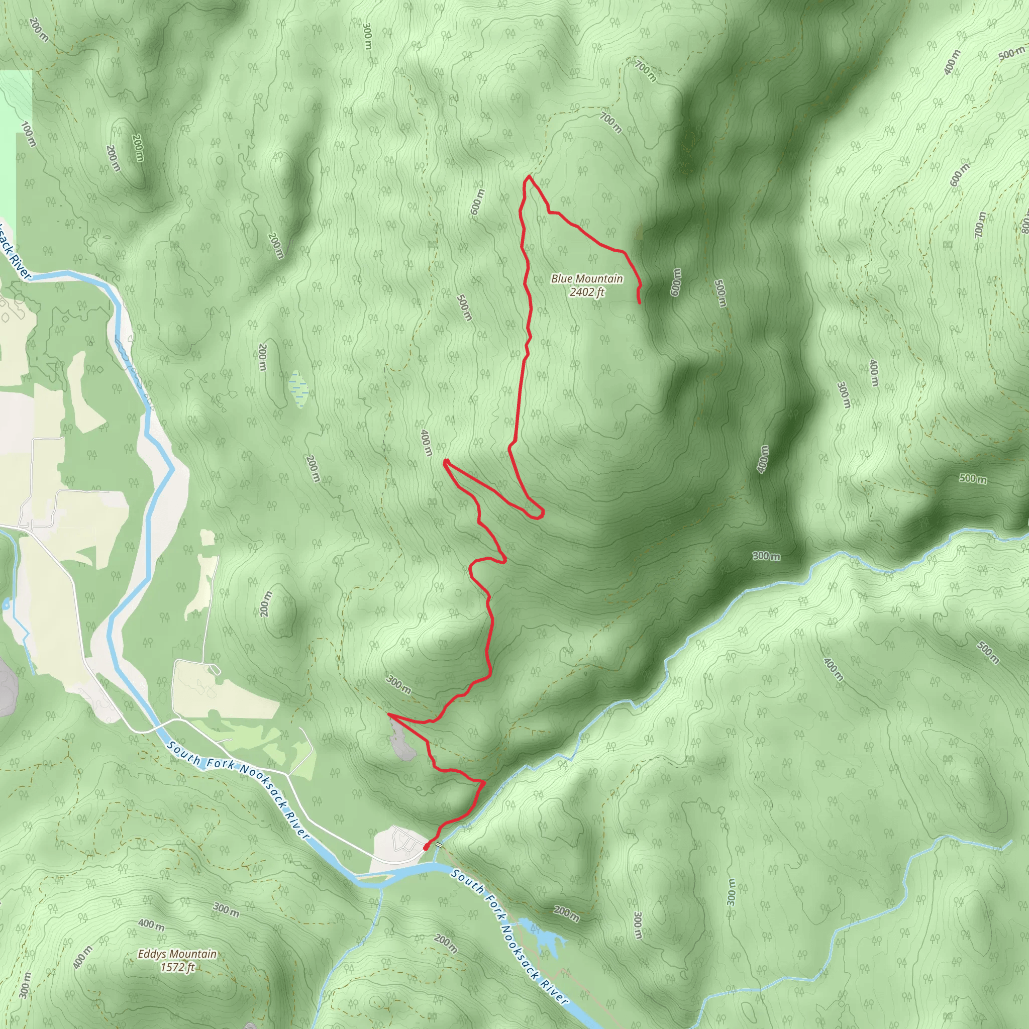 Blue Mountain Walk mobile static map