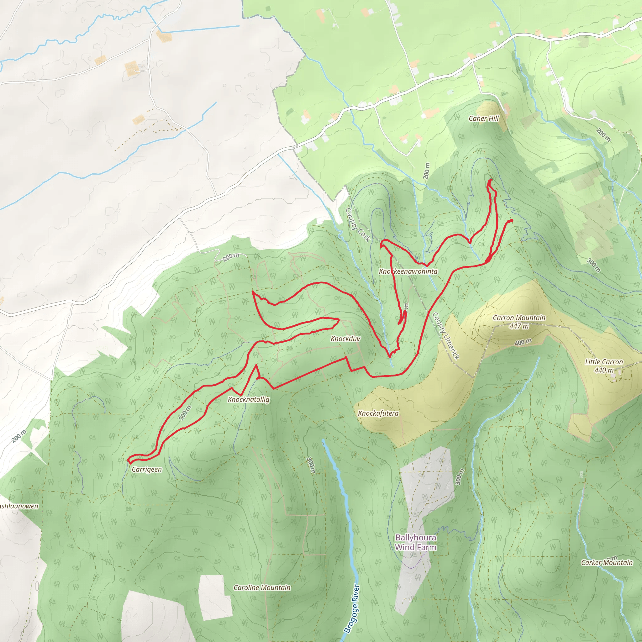 Ballyhoura - Garanne Loop mobile static map