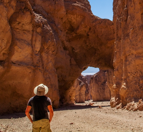 An image depicting the trail Death Valley Natural Bridge Trail and its surrounding area.