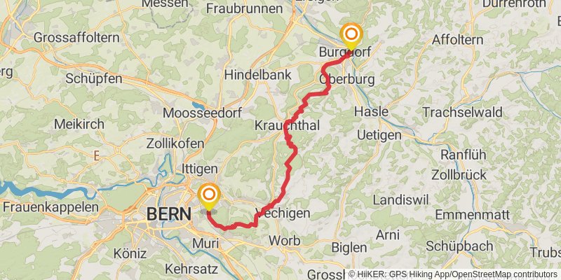 Camino Lucerne-Geneva stage 4 Map