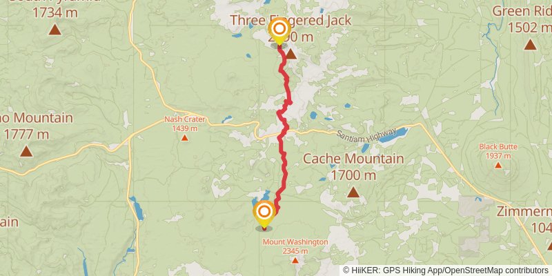 Pacific Crest Trail - Mount Hood To Mount Mcgloughlin stage 11 Map