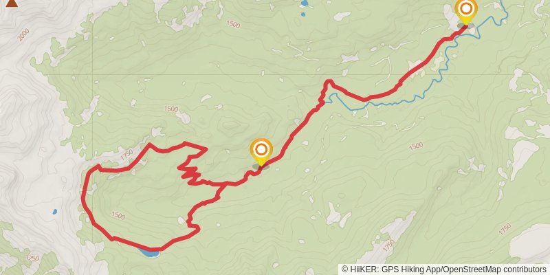 South Fork Tieton Trail stage 2 Map