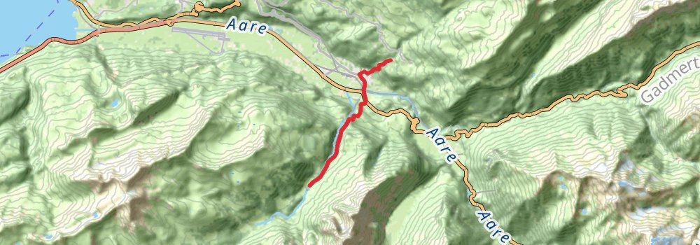 Via Alpina - Red Trail stage 77 Map