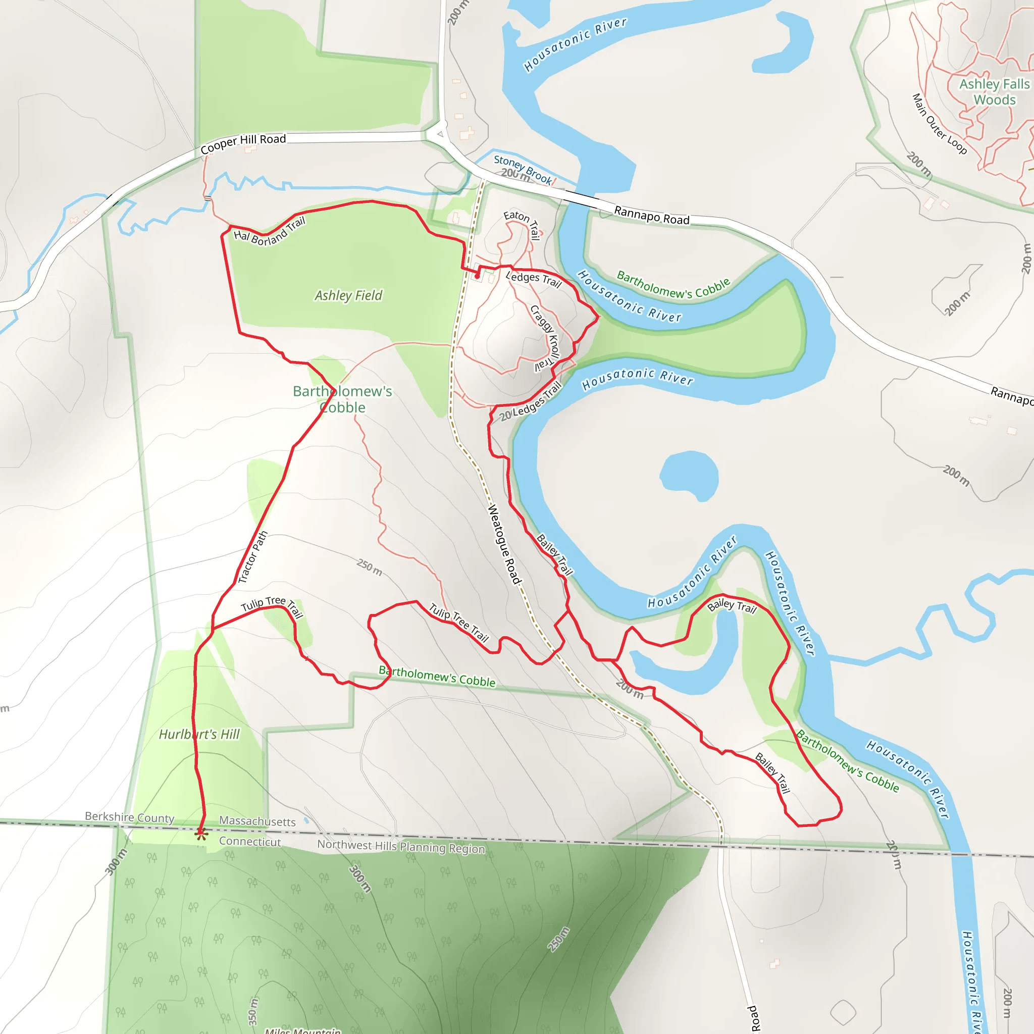Housatonic River and Stoney Brook Loop mobile static map