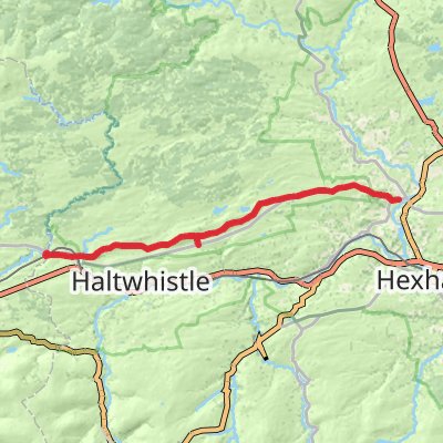 Hadrian’s Wall Path (East to West) 4-Day Moderate Tour (Hillwalk Tours) mobile static map