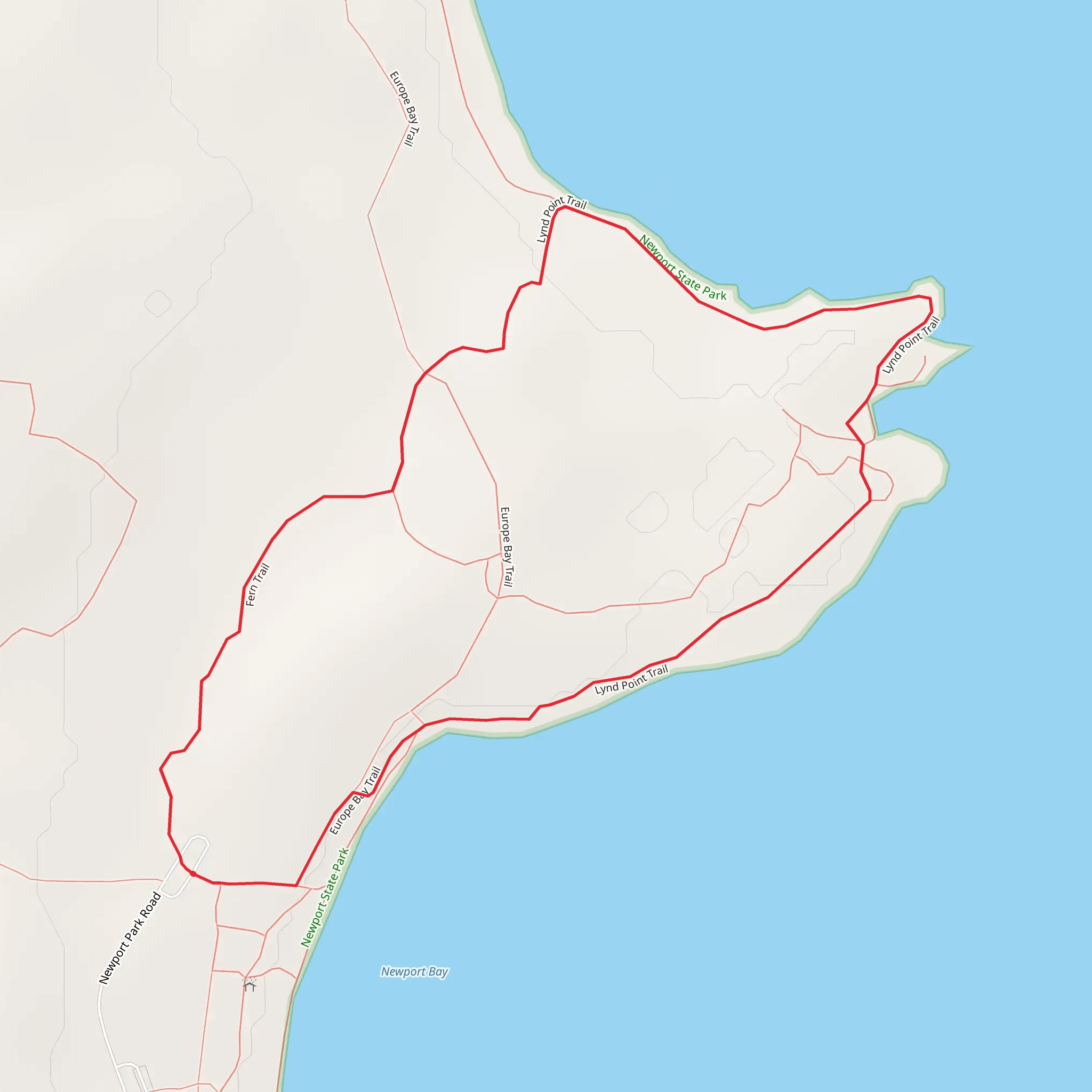 Lynd Point Loop Trail mobile static map