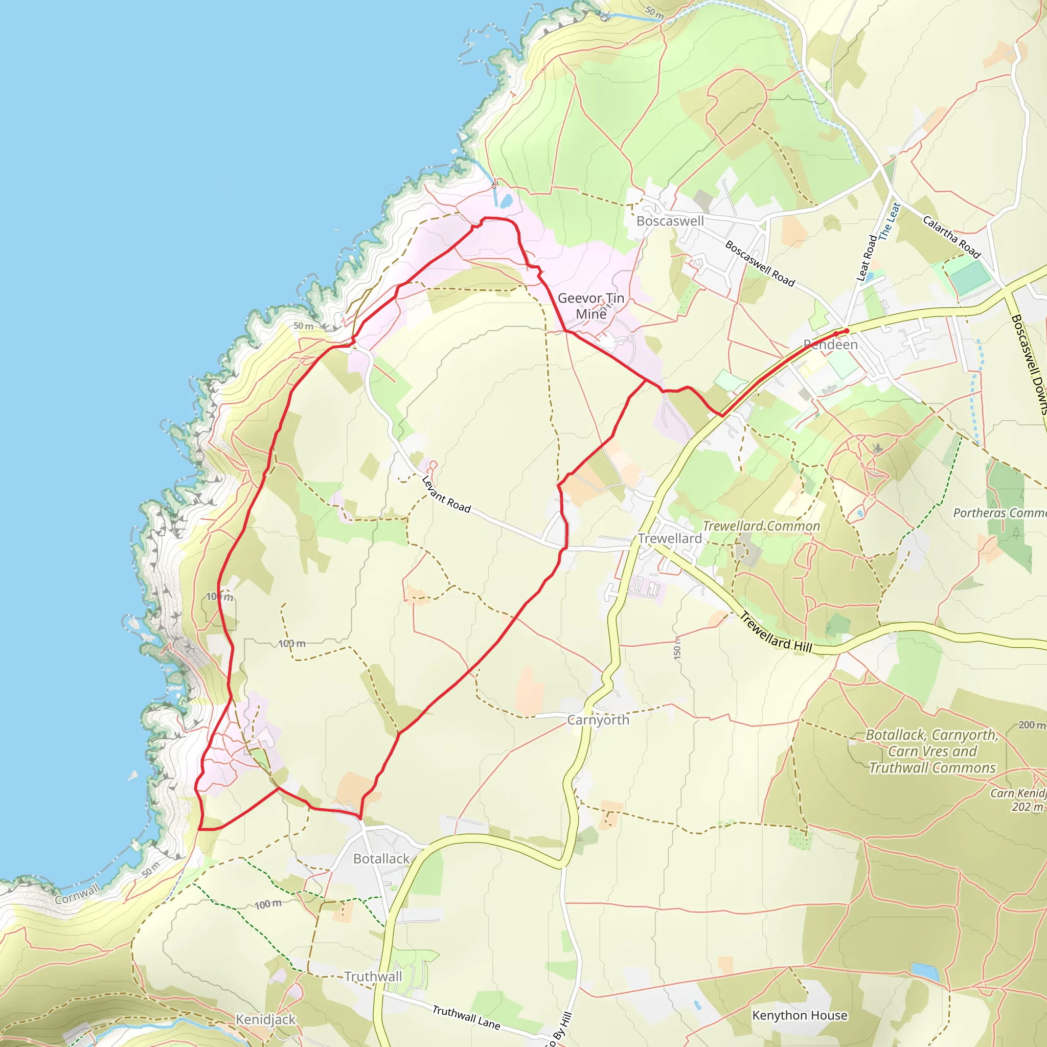 Levant - Botallack and the Crowns mobile static map