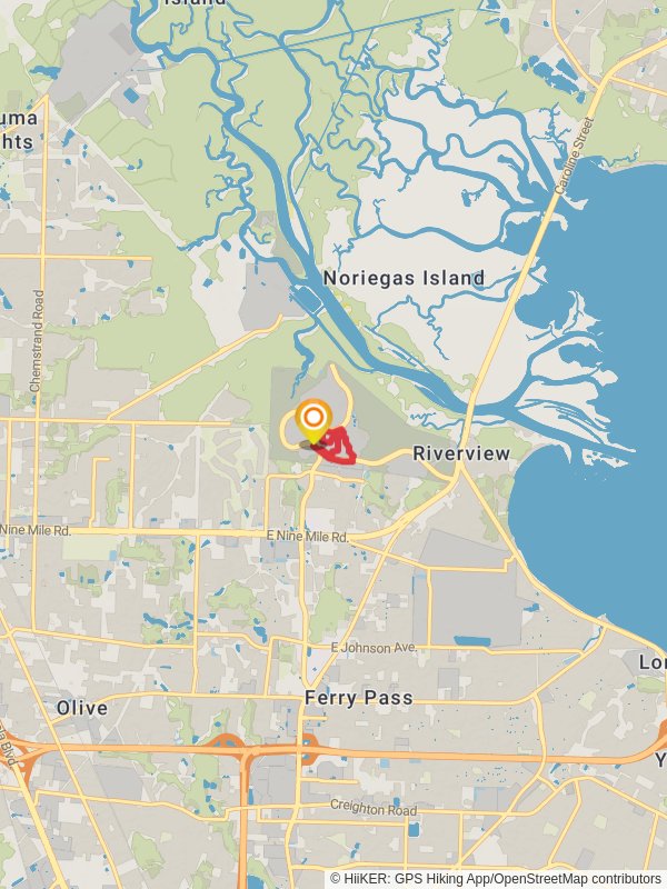 Campus Drive Loop - North mobile static map