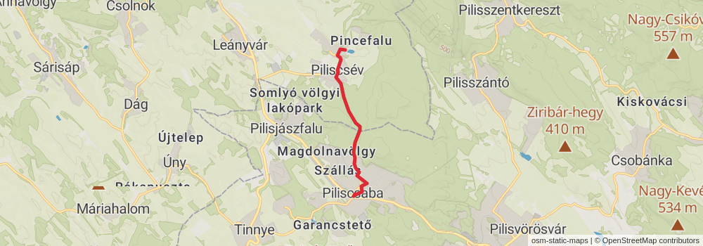 National Blue Trail - OKT stage 29 Map