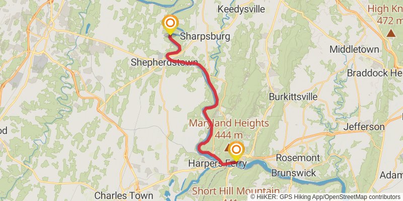 American Discovery Trail North Route stage 17 Map