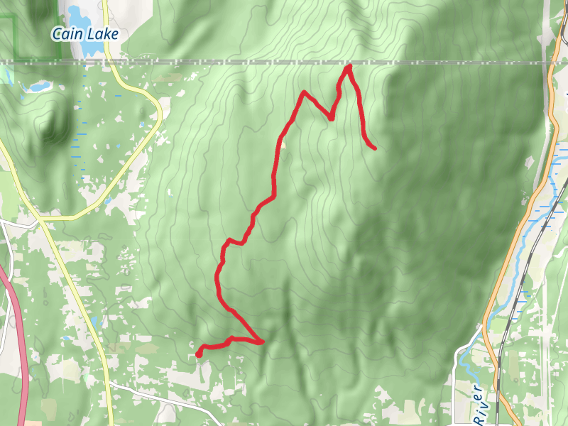 Alger Hill Road and Pacific Northwest Trail