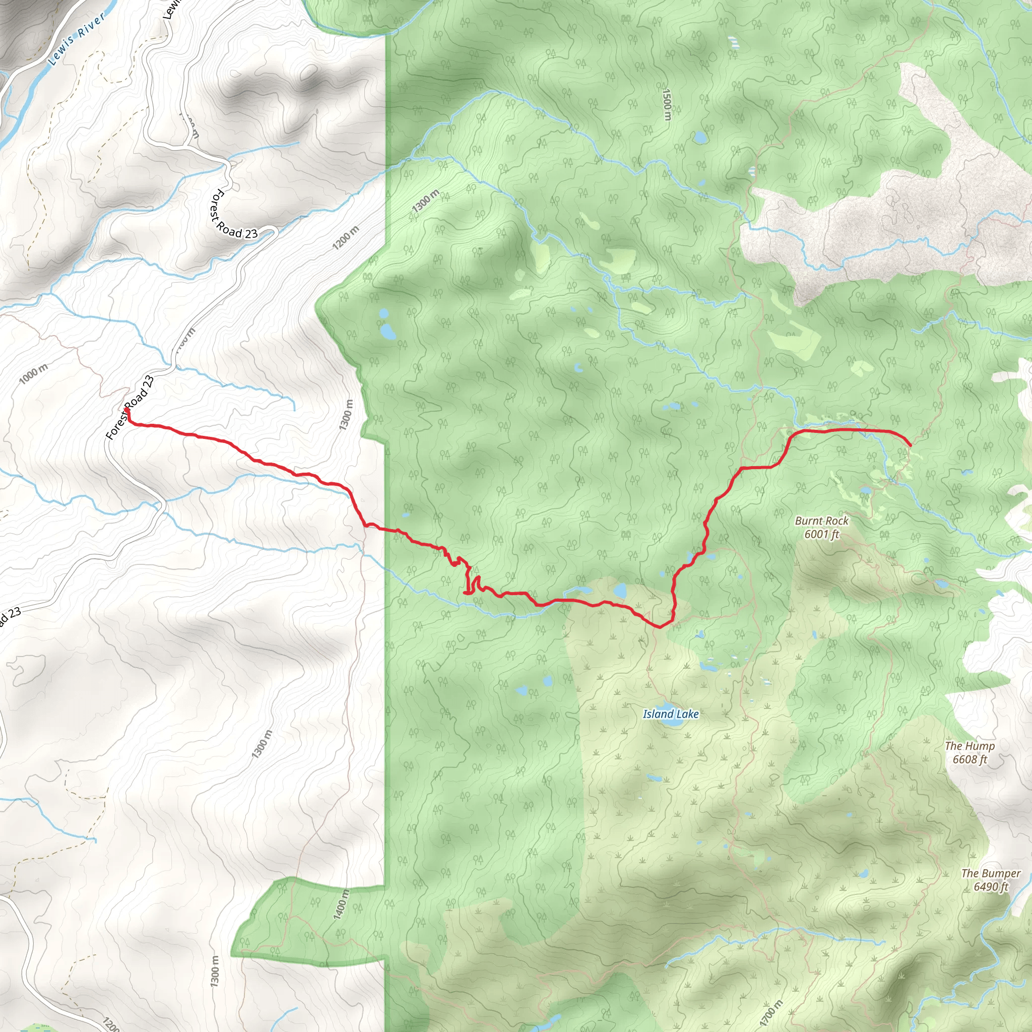 Riley Camp Trail mobile static map