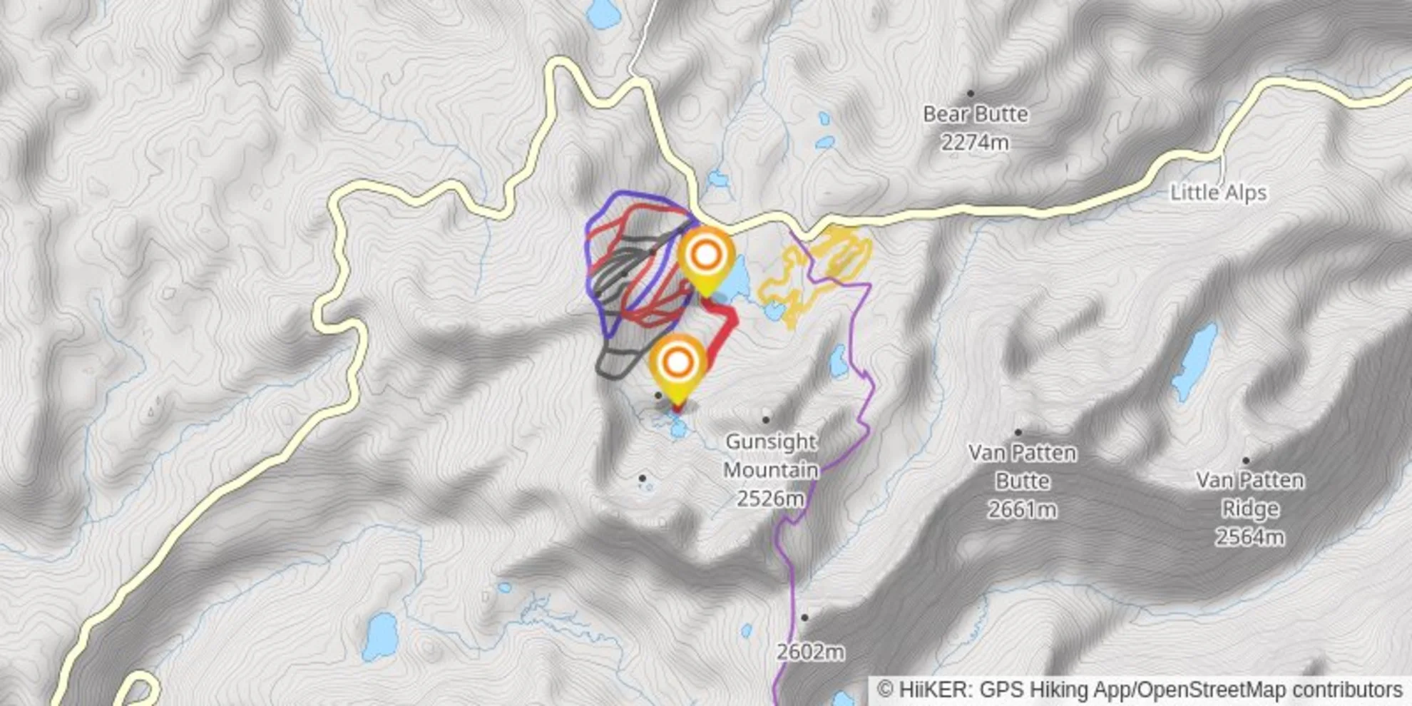 An image depicting the trail Hoffer Lakes #1 and its surrounding area.