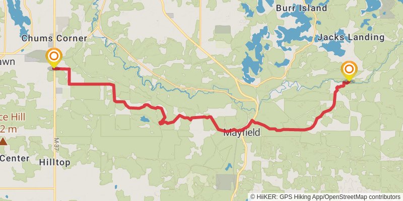 Shore To Shore Trail stage 4 Map