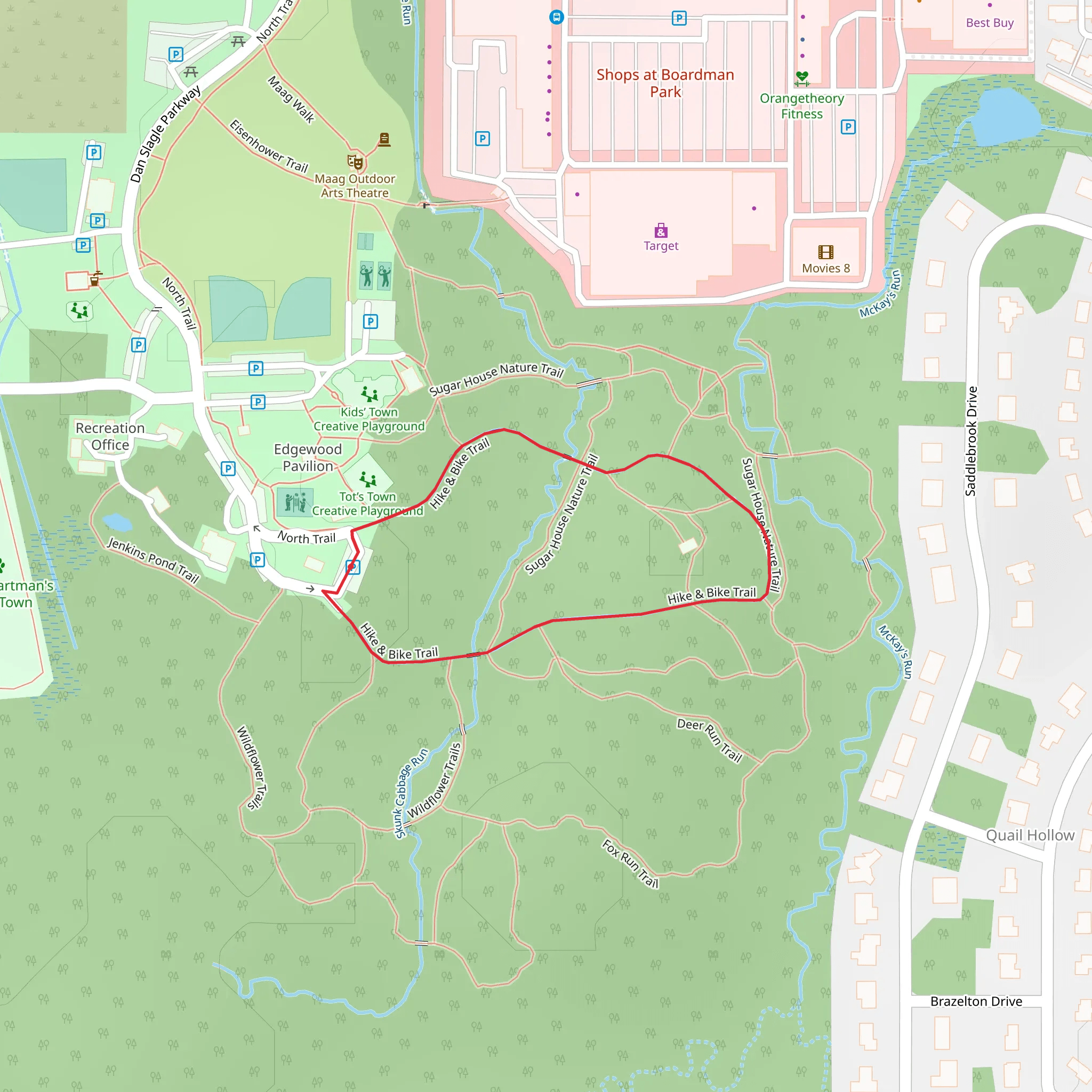 Skunk Cabbage Run Loop mobile static map
