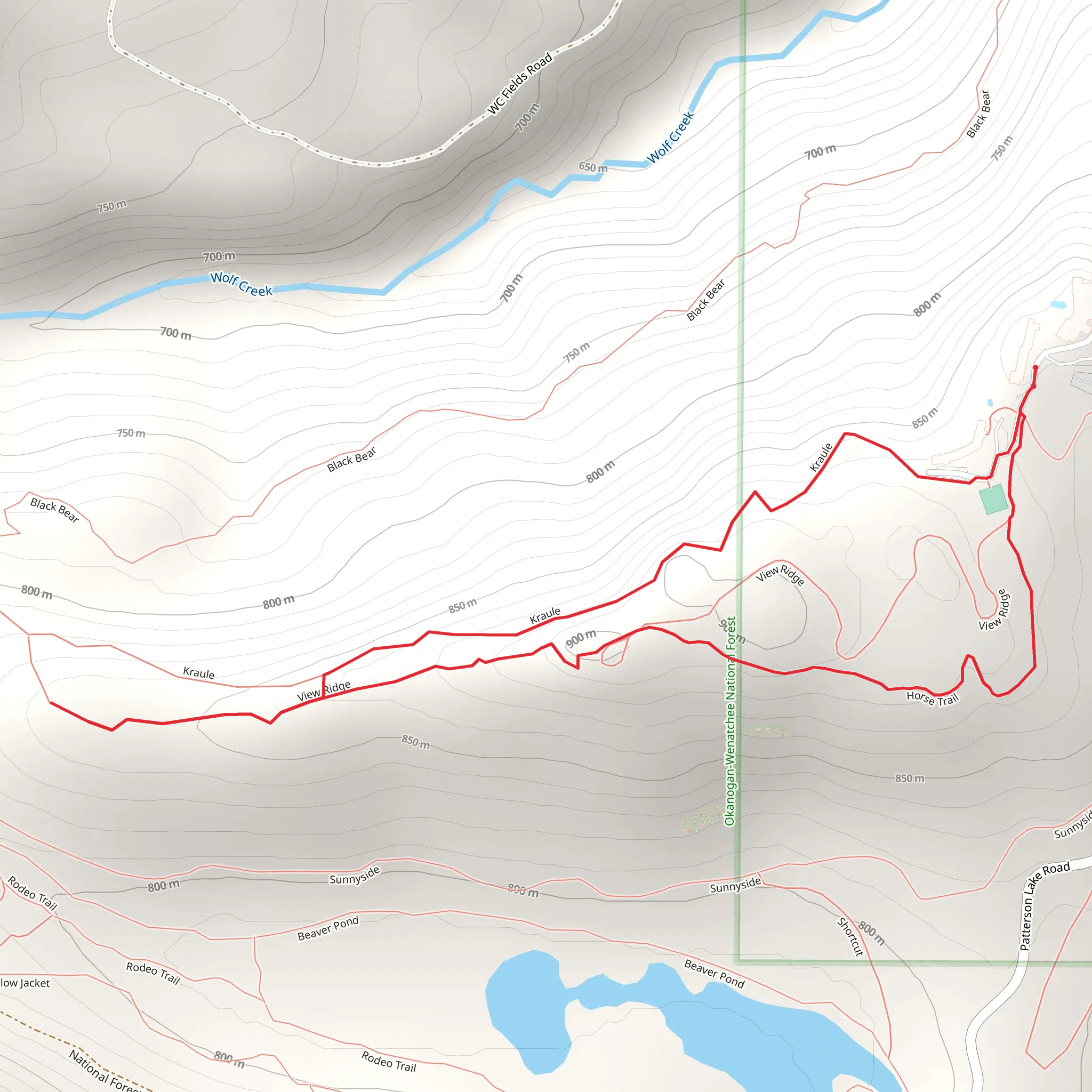 Kraule and Horse Trail mobile static map