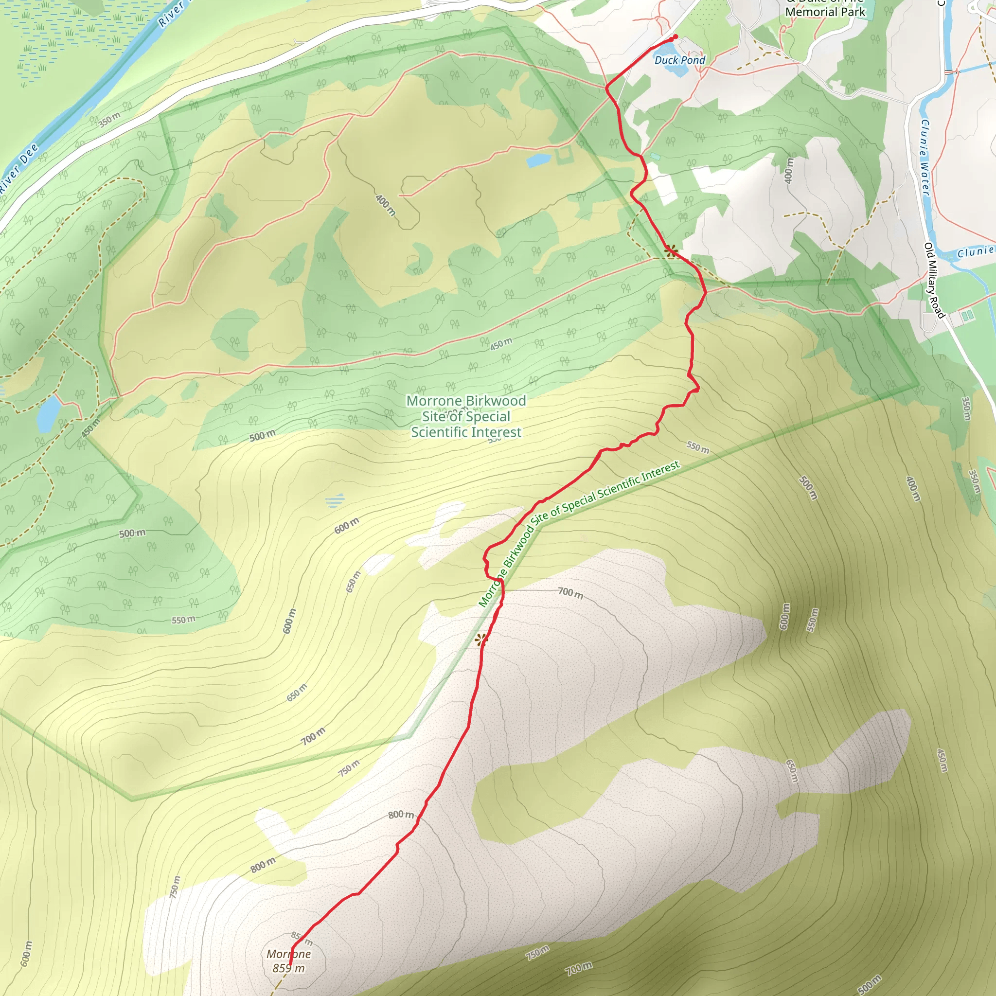 Morrone Trail mobile static map