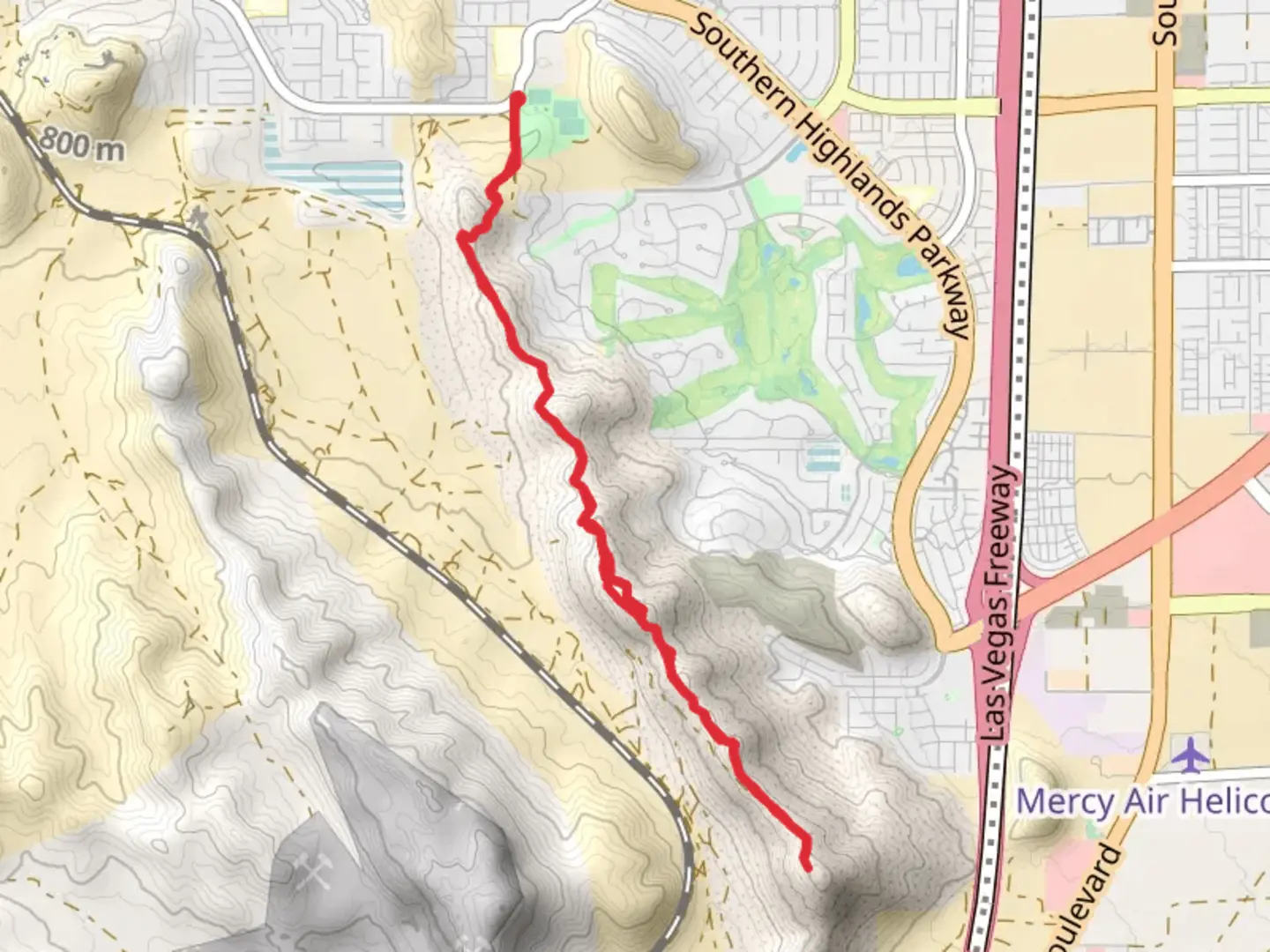 An image depicting the trail Angry Dragon and Shark Ridge and its surrounding area.