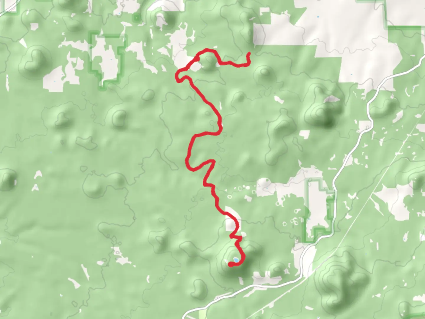 An image depicting the trail Four Springs Trail and its surrounding area.