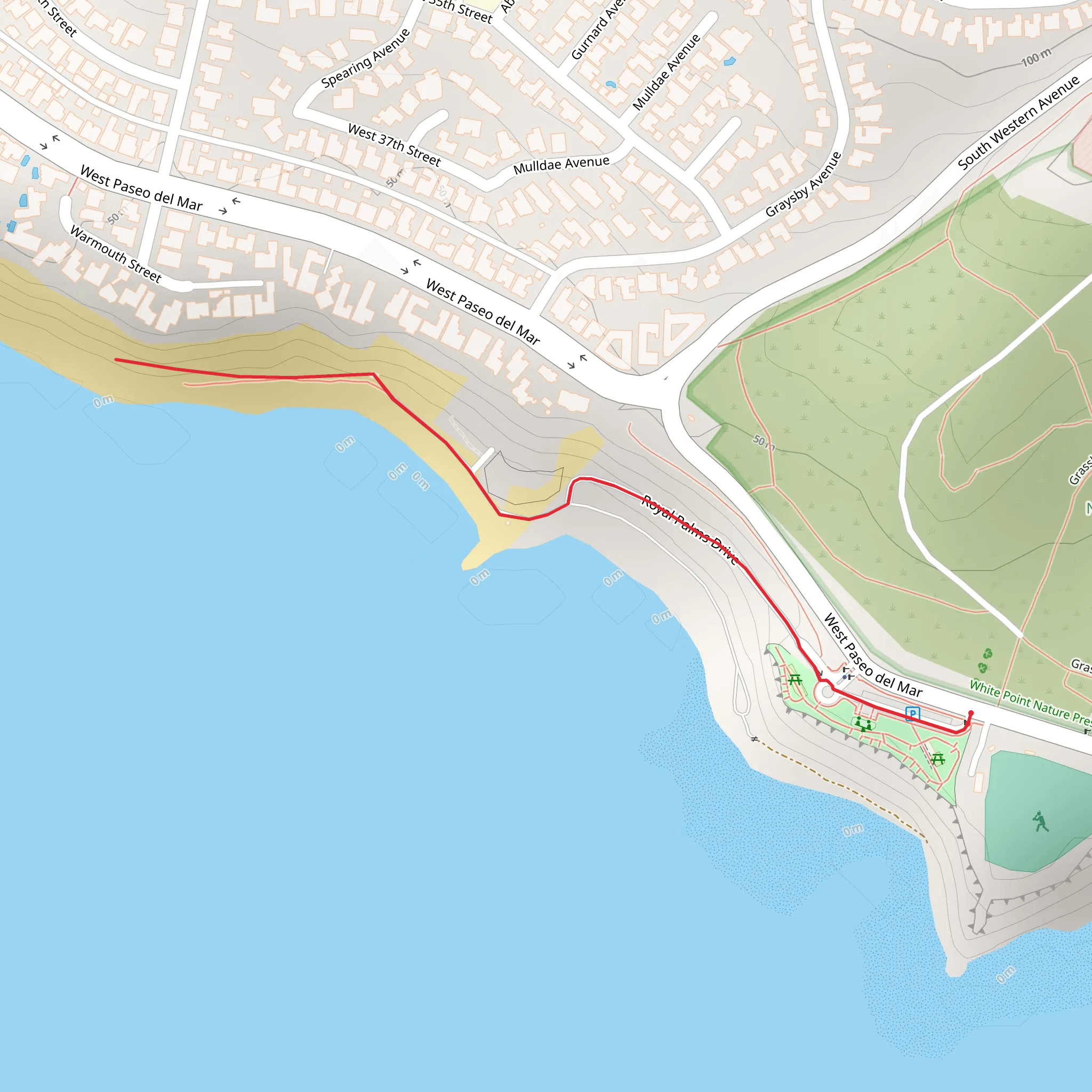 Royal Palms County Beach mobile static map