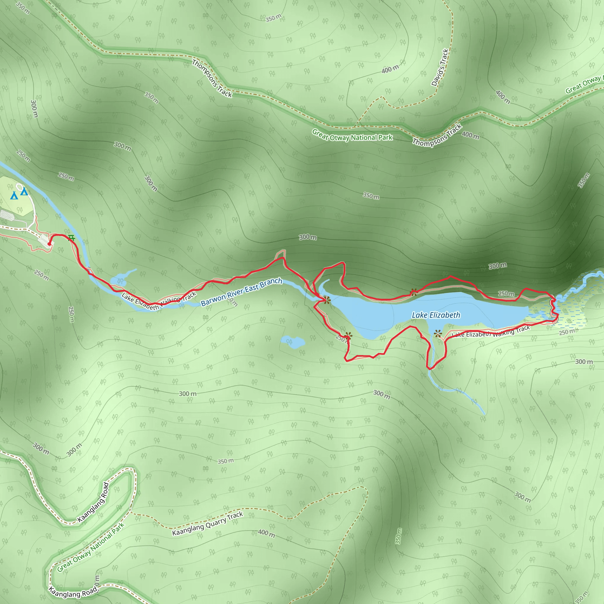 Lake Elizabeth Walk mobile static map