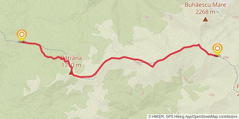 Rodna Mountains stage 2 Map